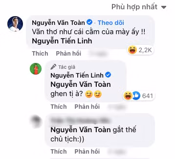 Tiến Linh nổi hứng làm thơ tình tứ, Văn Toàn lập tức vào phán - Hình 3 Tien Linh noi hung lam tho tinh tu, Van Toan lap tuc vao phan-Hinh-3