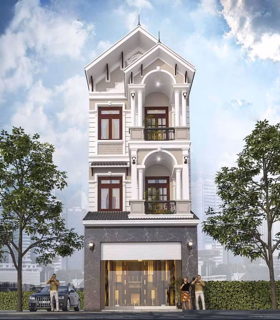 Nhà ống tân cổ điển 3 tầng đẹp và tiện nghi, ai cũng khen nức nở - Hình 5 Nha ong tan co dien 3 tang dep va tien nghi, ai cung khen nuc no-Hinh-5