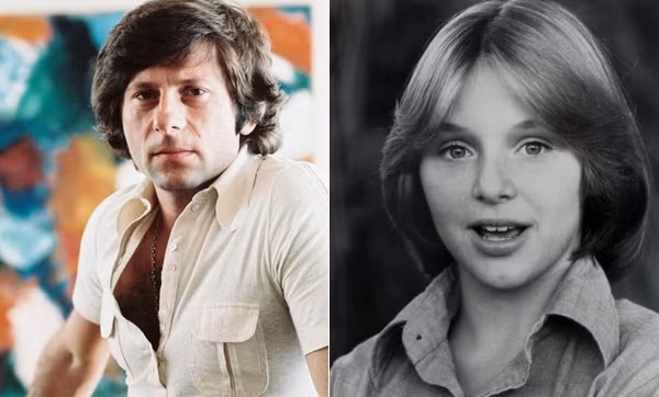 Roman Polanski (trái) và người mẫu nhí Samantha Geimer, người bị ông hiếp dâm năm 13 tuổi.