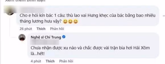 NSƯT Chí Trung hé lộ cát sê đóng phim "Độc đạo" gây bất ngờ - Hình 2 NSUT Chi Trung he lo cat se dong phim