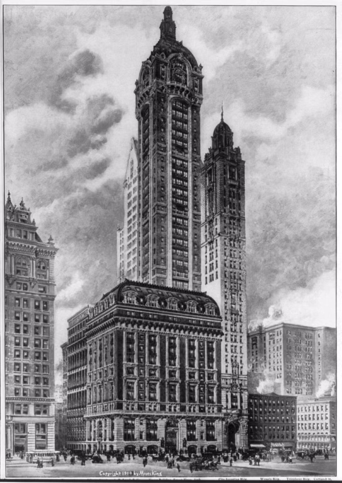 Tòa nhà Singer ở Manhattan được hoàn thành vào năm 1908 và từng là trụ sở của Công ty Singer. Nó đã bị phá hủy vào năm 1968.