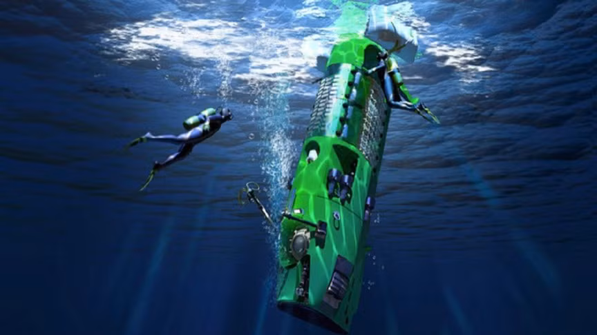  5. Deepsea Challenger – 8 triệu USD: Sau khi chinh phục Hollywood bằng cách sản xuất hai bộ phim bom tấn ăn khách nhất mọi thời đại - Titanic và Avatar, James Cameron quyết định chinh phục đại dương. Đạo diễn Cameron đã chi ra tới 8 triệu USD cho việc chế tạo chiếc tàu ngầm Deepsea Challenger vào năm 2012 với mục tiêu đưa ông xuống vực sâu nhất của thế giới. Nhân dịp kỉ niệm một năm lặn xuống vực Mariana (phía tây Thái Bình Dương), đạo diễn Cameron đã tuyên bố tặng Deepsea Challenger cho Viện hải dương học Woods Hole (WHOI). 