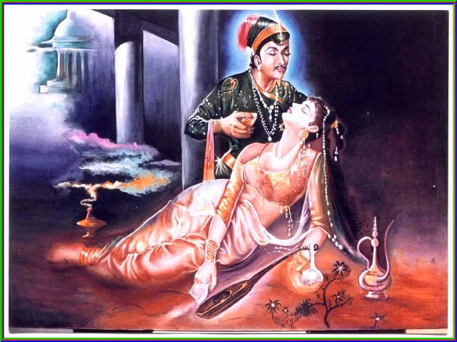 Ông đã nghĩ ra mọi mưu kế khiến hình tượng của Anarkali sụp đổ trong mắt của vị hoàng tử trẻ tuổi si tình. Khi biết được kế hoạch của vua cha, Salim ngay lập tức tuyên chiến với ông. Tuy nhiên, lực lượng quân đội hùng hậu của vua Akbar đã khiến hoàng tử trẻ si tình không thể kháng cự được và nhanh chóng gặp thất bại.