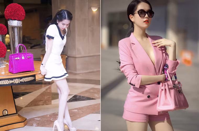 Cô có hẳn một bộ sưu tập túi với đầy đủ màu sắc của dòng thời trang cao cấp này