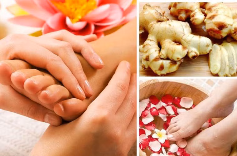 Những chú ý an toàn khi ngâm chân bằng thảo dược. Thứ nhất: Không ngâm chân quá 30 phút. Khi ngâm chân máu sẽ lưu thông tới chi, não sẽ không đủ máu. Những người bị bệnh tim người già nếu cảm thấy tức ngực, chóng mặt, nên tạm thời dừng ngâm và nghỉ ngơi. Bệnh nhân tiểu đường, khả năng cảm giác ngoại vi kém, nên nhờ người nhà kiểm tra độ nóng của nước ngâm tránh bị bỏng.