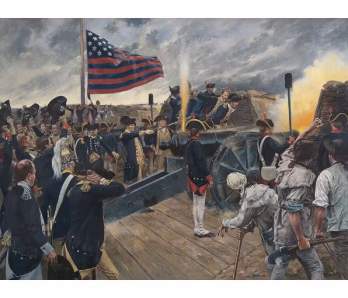 Đến ngày 28/9, Washington đã hoàn tất việc bao vây Cornwallis và Yorktown với lực lượng kết hợp quân Lục địa và quân Pháp. Trong ba tuần sau đó, các cuộc pháo kích đã diễn ra không ngừng nghỉ cả ngày lẫn đêm.