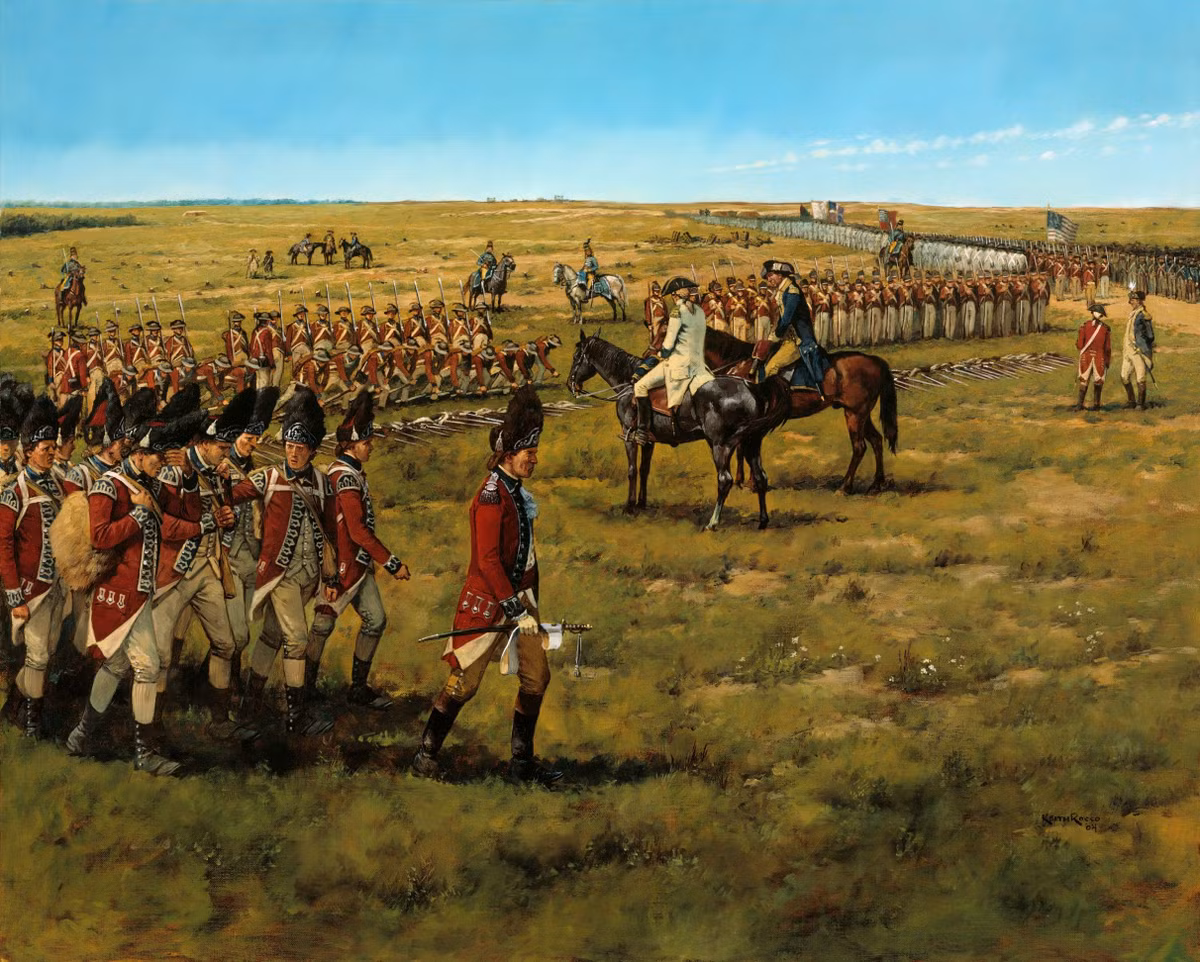 Trước sức ép khủng khiếp từ đối phương, tướng Cornwallis đã đầu hàng Washington tại Yorktown vào ngày 17/10/1781.