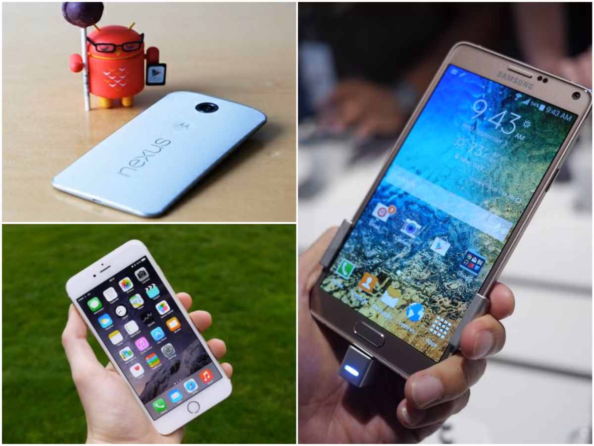 Độ hoành tráng màn hình Nexus 6 vượt mặt hai smartphone mới ra mắt là iPhone 6 Plus và Galaxy Note 4.