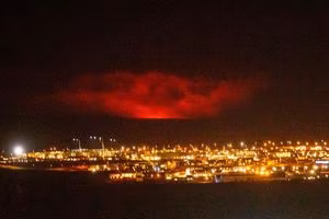 Nui lua phun trao du doi gan thu do Reykjavik cua Iceland