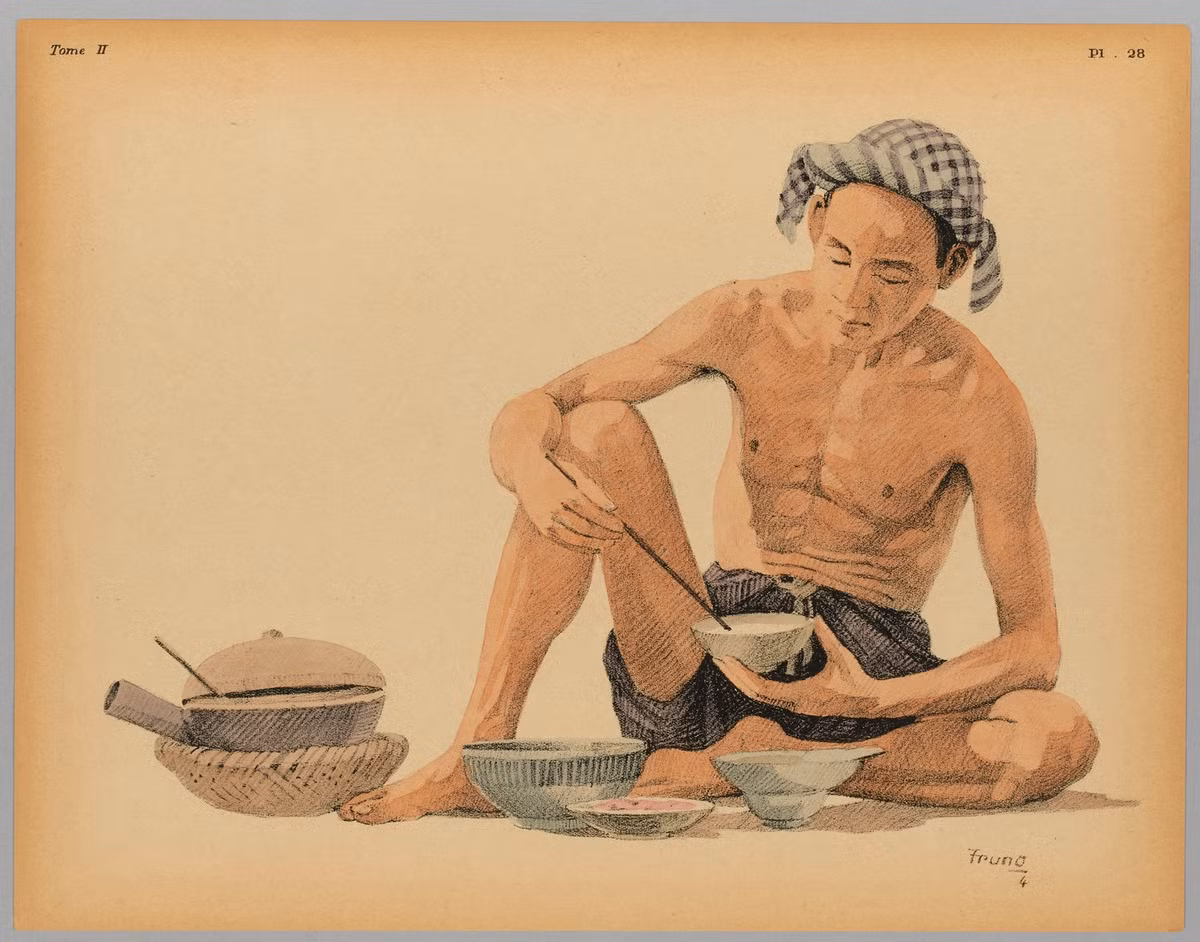 Bữa ăn của một người đàn ông.