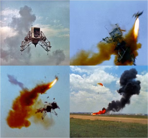4. Ba trong số 5 thiết bị LLRV (Lunar Landing Research Vehicle hay thiết bị nghiên cứu hạ cánh trên mặt trăng) đã rơi gần Houston, Texas, Mỹ. Thiết bị đầu tiên rơi vào ngày 6/5/1968 tại căn cứ không quân Ellington ở Texas.