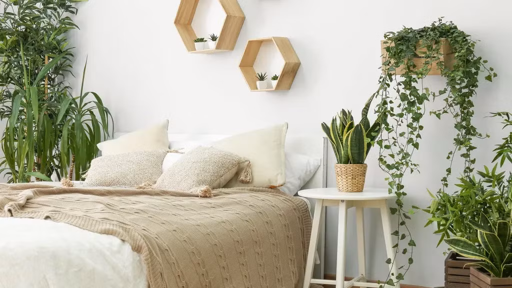  Điều này có tác động tích cực đến chất lượng không khí trong phòng ngủ. Ngoài ra, cây thường xuân còn có giá trị trang trí cao. Lá thường xanh và hình dáng độc đáo có thể tăng thêm sức sống và vẻ đẹp cho phòng ngủ.