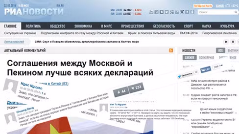 Bài báo của RIA Novosti bị chính những độc giả Nga chỉ trích gay gắt.