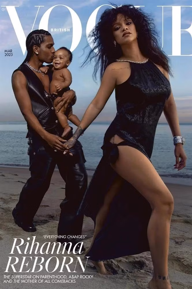 Con trai 9 thang tuoi cua Rihanna co stylist rieng du chi... dong bim