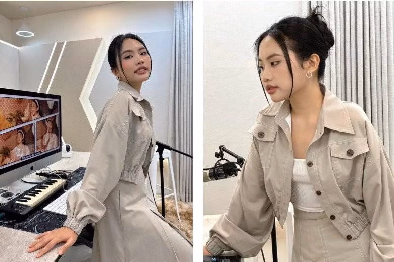 Dù ít không còn phong cách "xí muội" như trước nhưng Phương Mỹ Chi vẫn duy trì sự kín đáo chuẩn mực. Với những kiểu áo dây hay áo quá ngắn, nữ chủ tịch 20 tuổi luôn tinh tế dùng áo khoác ngoài để bớt hớ hênh.