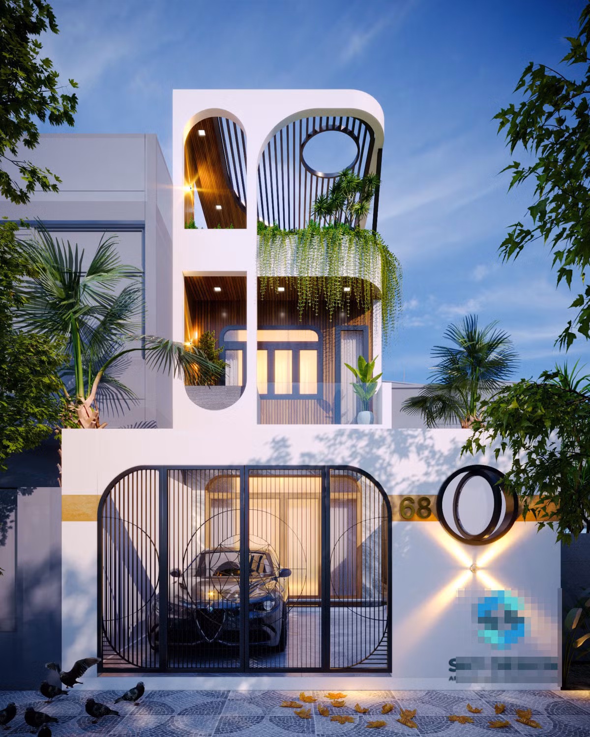 Ngôi nhà phố 3 tầng với vườn treo trên cao, chan hòa ánh sáng là nơi bắt đầu của hành trình sống và trải nghiệm cho gia chủ.
