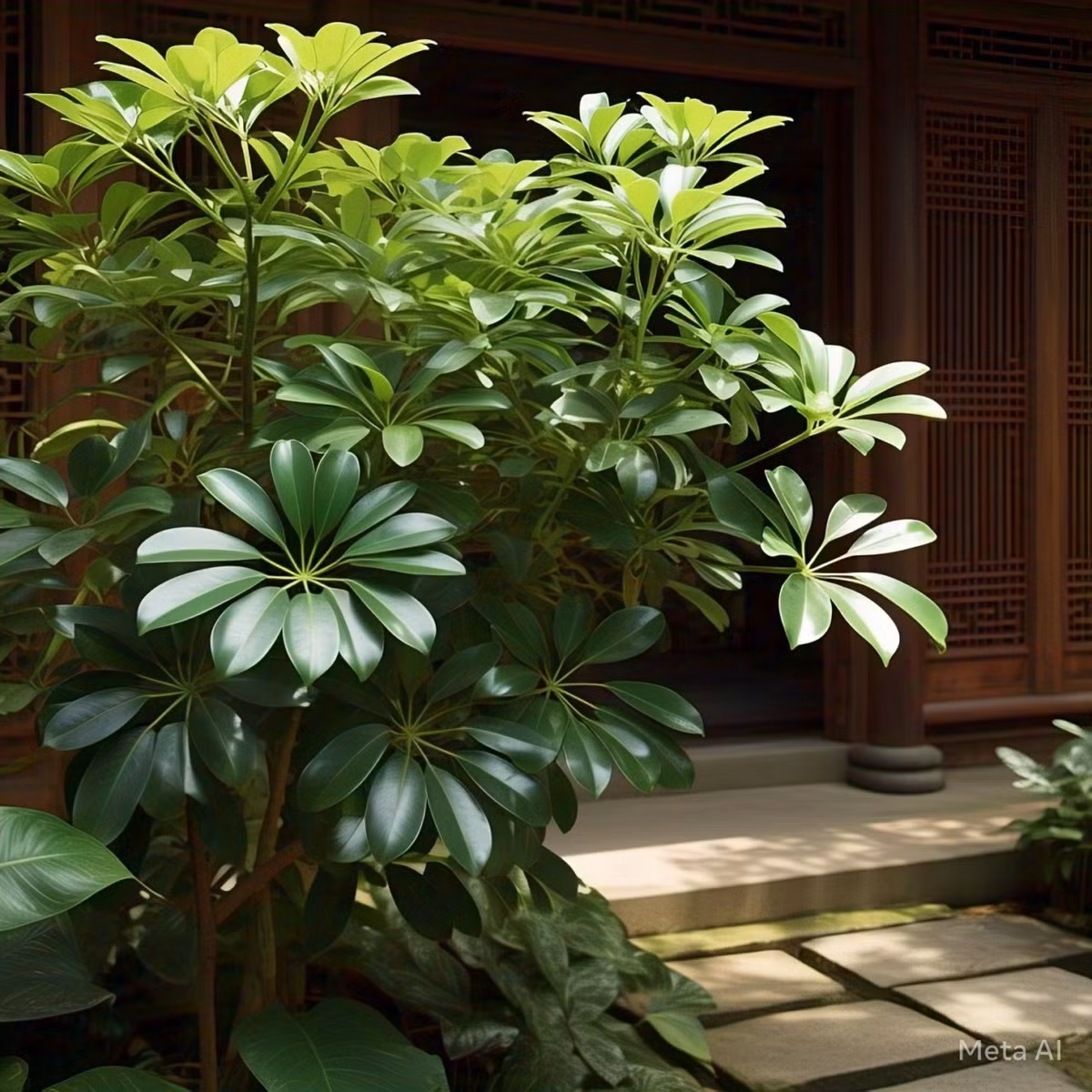  Trồng cây cảnh ngũ gia bì trong nhà gom kho báu từ tứ phía: Là cây cảnh chơi lá phổ biến. Ngũ gia bì có tên khoa học là Schefflera spp, tên tiếng Anh là Schefflera, umbrella plant hoặc umbrella tree. 
