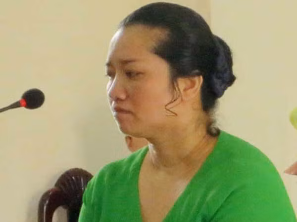 Lê Thị Hường tại phiên tòa xét xử.