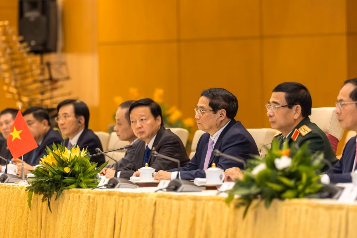 Thu tuong Pham Minh Chinh hoi kien Tong thong Lien bang Nga Vladimir Putin-Hinh-6