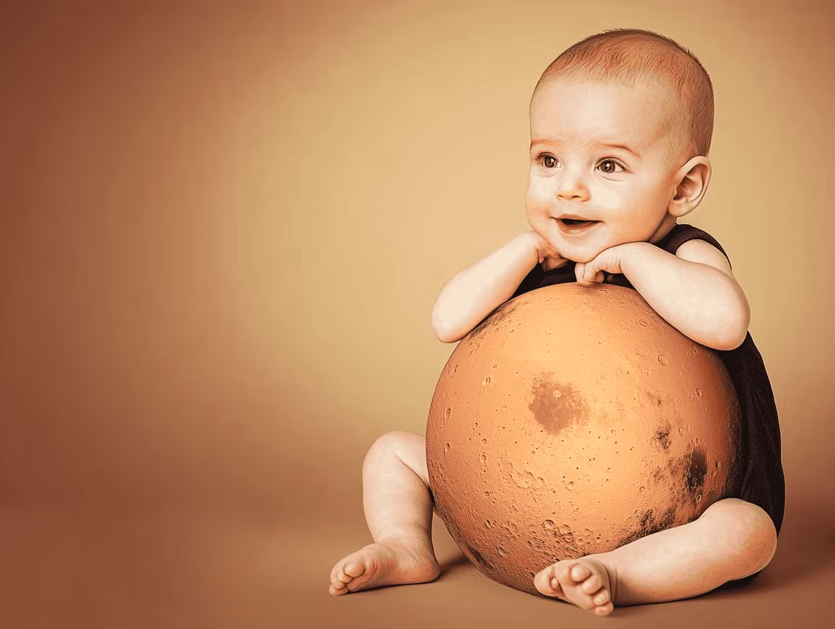 Một câu hỏi thú vị và ít được chú ý hơn chính là: Điều gì sẽ xảy ra với con người khi họ thực sự sống và sinh con trên Sao Hỏa? Tiến sĩ Scott Solomon từ Đại học Rice (Mỹ) cho biết, những thay đổi này có thể xảy ra chỉ trong vòng vài thế hệ, tạo ra một nhánh nhân loại hoàn toàn mới. Ảnh Midjourney.