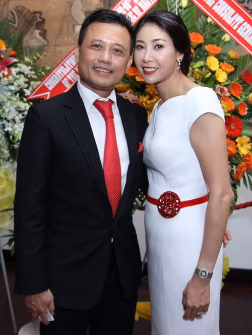 Hà Kiều Anh và người chồng hiện tại, doanh nhân Huỳnh Trung Nam.