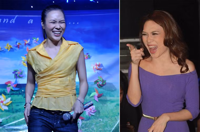 Mỹ Tâm cười hết cỡ trong sinh nhật. Cô luôn mang đến không khí vui tươi mỗi khi xuất hiện.