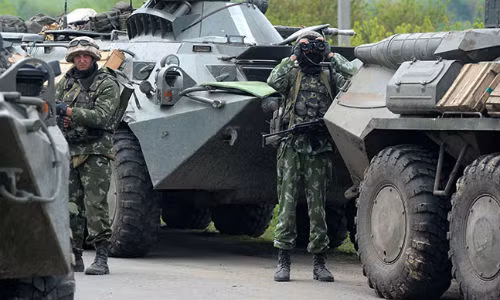 Quân đội Ukraine tham chiến ở miền đông.