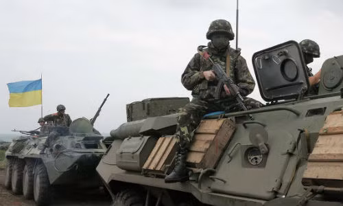 Quân đội Ukraine ở miền đông.