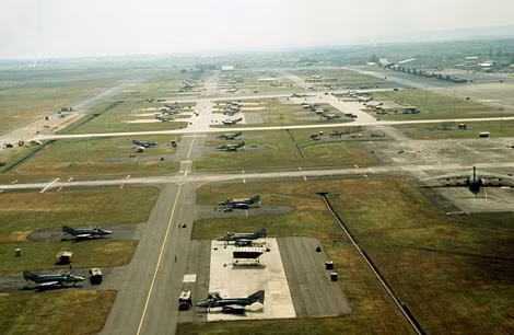 Căn cứ Không quân Clark ở Philippines năm 1989.