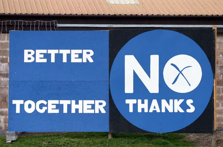 Tranh cổ động của chiến dịch "Tốt hơn là vẫn cùng nhau" phản đối việc Scotland tách ra khỏi Liên hiệp Anh.