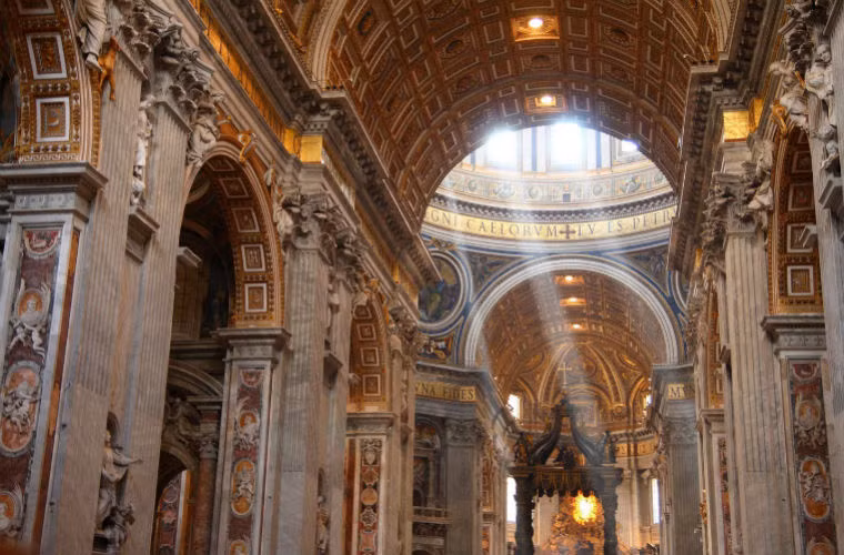 St Peters là nhà thờ lớn nhất thế giới, và một tác phẩm nổi tiếng của kiến trúc thời kỳ Phục hưng.