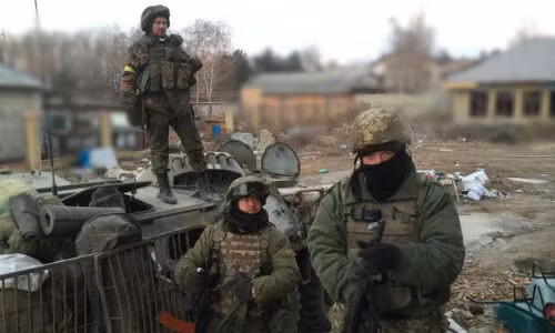 Lính Ukraine ở miền đông.