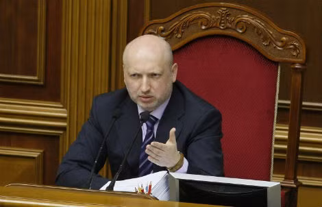 Tổng thống lâm thời Ukraine Alexander Turchinov.