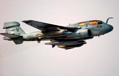 Máy bay EA-6B, một loại máy bay gây nhiễu của Mỹ. Ảnh tư liệu.