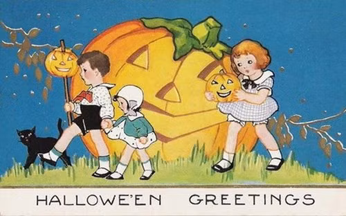 Một tấp thiệp Halloween dễ thương dành cho trẻ em. Ảnh: HubPages.
