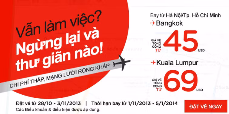 Chương trình khuyến mãi của AirAsia.