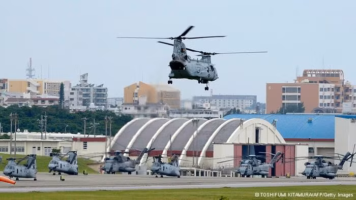 Căn cứ của quân đội Mỹ trên đảo Okinawa.