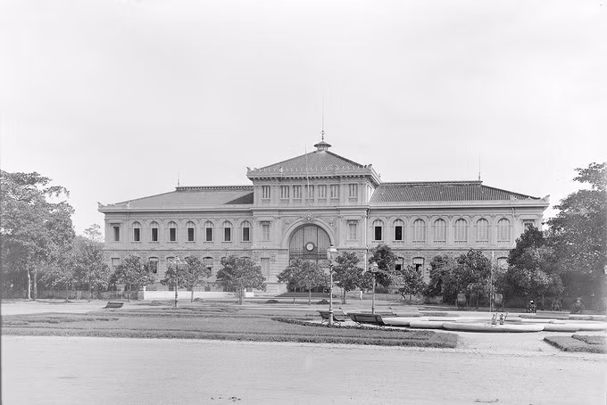 Toàn cảnh Bưu điện Trung tâm Sài Gòn năm 1895.