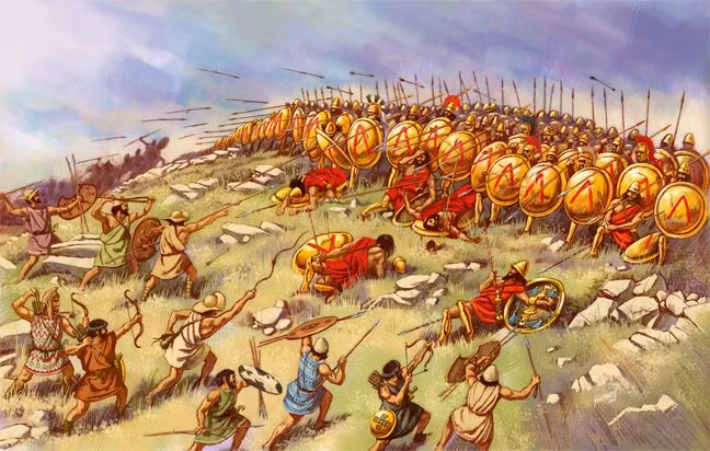 Tận dụng cơ hội trời cho, liên minh do thành bang Sparta đứng đầu củng cố lực lượng đã đánh bại liên minh do thành bang Athens lãnh đạo sau hơn hai thập niên.
