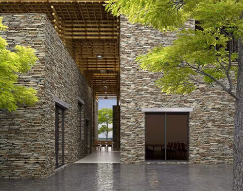 Được hoàn thành tháng 1/2014, Son La Complex chính là một công trình kiến trúc giản dị, hòa quyện với vẻ đẹp núi đồi.