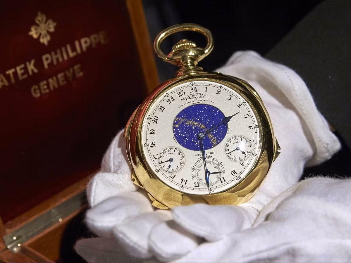 Chiếc đồng hồ bỏ túi cổ "Henry Graves Supercomplication" vừa được mua với giá hơn 500 tỷ đồng.