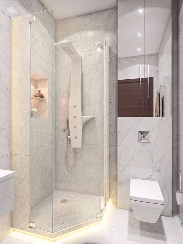Một ý tưởng buồng tắm nhỏ là giải pháp hoàn hảo cho ngôi nhà có không gian chật hẹp.