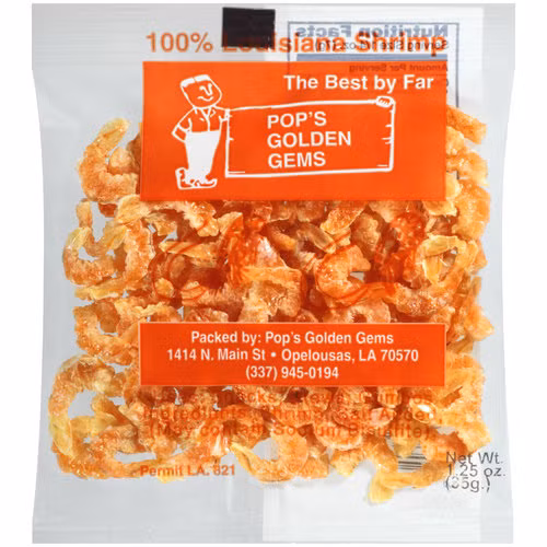 Tôm khô Louisiana thường được sử dụng như snack hoặc để tăng gia vị cho món ăn ở châu Á, châu Phi, Trung Mỹ, Nam Mỹ và đặc biệt được yêu thích ở Louisiana, California, Hawaii.