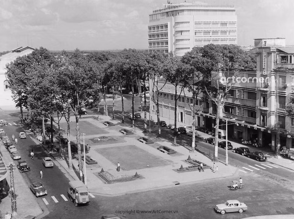 Khu Công trường Lam Sơn nhìn từ khách sạn Caravelle, 1959.