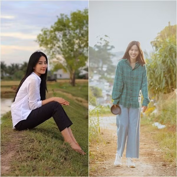 Thời trang một trời - một vực của Nam Em khi ở nhà và trên thảm đỏ - Hình 4 Thoi trang mot troi - mot vuc cua Nam Em khi o nha va tren tham do-Hinh-4