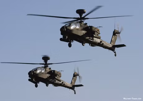  Trực thăng AH-64E Apache được quân đội Mỹ biên chế hoạt động từ năm 1986. (Ảnh: military-today)
