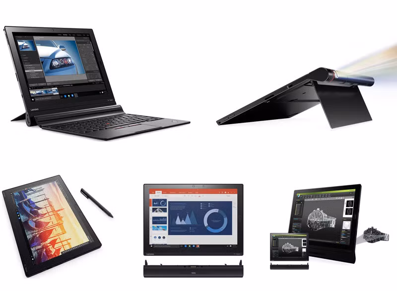 Giống như nhiều mẫu máy tính bảng lại khác, ThinkPad X1 Tablet cũng có thể kết nối với bàn phím rời.