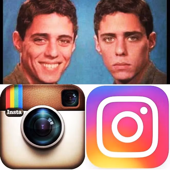 Nét mặt của mọi người khi lần đầu nhìn thấy logo mới của Instagram.
