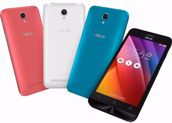  Asus ZenFone Go – Giá 1,99 triệu đồng. Tuy có mức giá khá rẻ nhưng Asus Zenfone Go ZB452KG vẫn mang thiết kế theo phong cách đặc trưng của dòng ZenFone. Thân máy được tạo nên từ chất liệu nhựa với mặt lưng bo cong ôm chặt vào tay. Asus Zenfone Go ZB452KG được trang bị màn hình kích thước 4,5 inch nhỏ gọn và dễ sử dụng, với độ phân giải 480 x 854 điểm ảnh, công nghệ IPS LCD góc nhìn rộng. Máy trang bị bộ xử lý Qualcomm Snapdragon 200 gồm 4 lõi tốc độ 1,2GHz, bộ nhớ RAM 1GB, khá phù hợp với nhu cầu lướt web, chạy các ứng dụng nhẹ nhàng, tích hợp camera sau tới 8MP và nguồn pin 2070mAh.