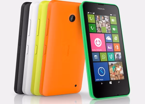  Nokia Lumia 630 – Giá 1,89 triệu đồng. Với mức giá 1,89 triệu đồng, Nokia Lumia 630 đang là một trong những model hấp dẫn trong phân khúc giá rẻ. Máy sở hữu màn hình 4,5 inch độ phân giải 480x854 điểm ảnh. Máy được trang bị bộ xử lý lõi tứ Snapdragon 400, RAM 512MB, cùng với bộ nhớ trong 8GB. Máy chỉ có một camera duy nhất ở mặt sau với độ phân giải 5MP. Lumia 630 chạy trên nền tảng hệ điều hành Windows Phone 8.1 và có dung lượng pin 1.830 mAh. Bên cạnh đó, Lumia 630 cũng sở hữu tính năng 2 SIM 2 sóng online hấp dẫn.